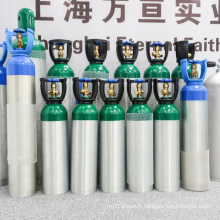 (1) 10 Liter high pressure aluminum medical oxygen gas tank